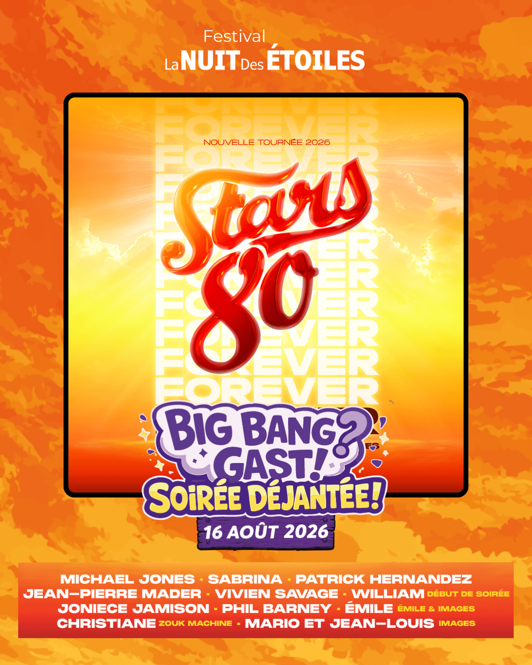 STARS 80 Festival La Nuit Des Etoiles 16 Aout Le Folgoet Finistere - Le Folgoët Finistère Bretagne