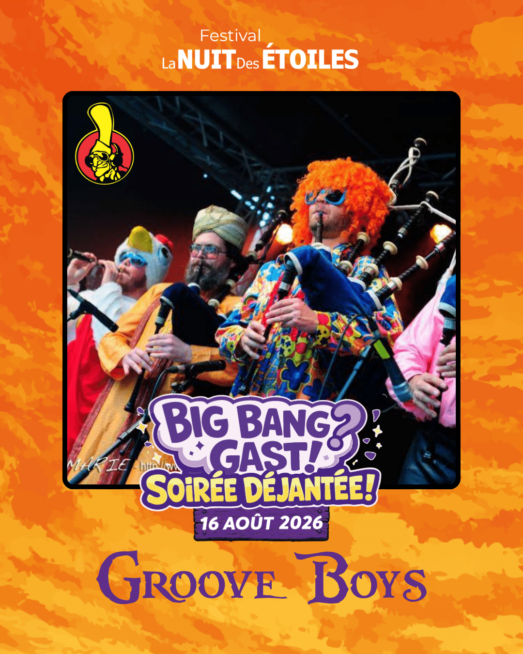 GROOVE BOYS Festival La Nuit Des Etoiles 16 Aout Le Folgoet Finistere 1 - Le Folgoët Finistère Bretagne